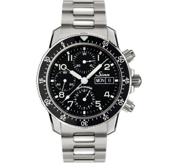 Traditional Pilot Chronograph 103 St Sa Solid Strap - Sinn