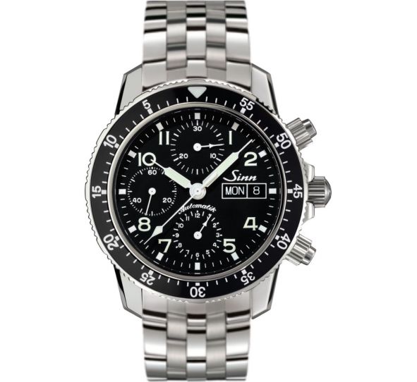 Traditional Pilot Chronograph 103 St Sa Solid Strap - Sinn