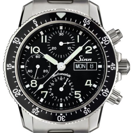 Traditional Pilot Chronograph 103 St Sa Solid Strap - Sinn