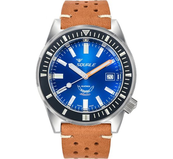 Montre Squale Matic Dark Blue Leather