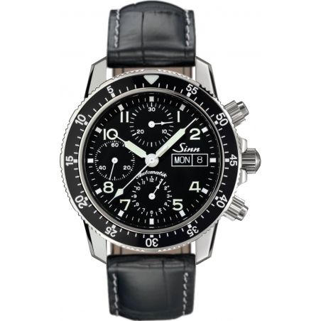 Traditional Pilot Chronograph 103 St Sa Leather Strap - Sinn