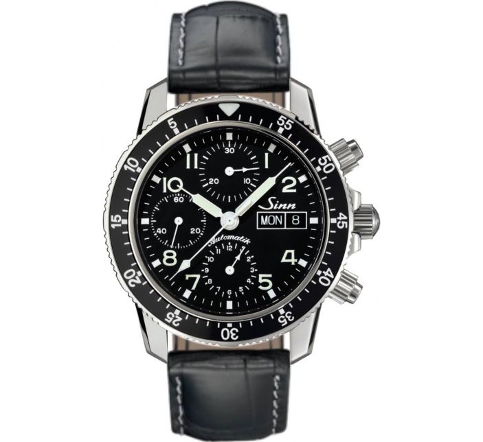 Montre Sinn Traditional Pilot Chronograph 103 St Sa Leather Strap