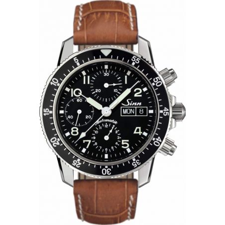 Montre Sinn Traditional Pilot Chronograph 103 St Sa Leather Strap