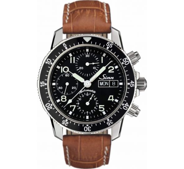 Traditional Pilot Chronograph 103 St Sa Leather Strap - Sinn