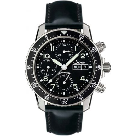 Traditional Pilot Chronograph 103 St Sa Leather Strap - Sinn