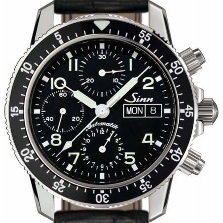 Montre Sinn Traditional Pilot Chronograph 103 St Sa Leather Strap