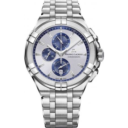 Aikon Quartz Chronographe 44mm Silver Bleu/Acier - Maurice Lacroix 