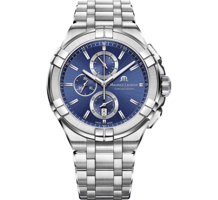 Aikon Quartz Chronographe 44mm Bleu/Acier - Maurice Lacroix 