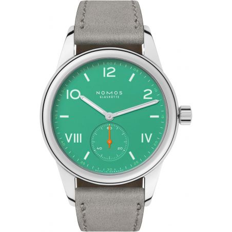 Montre Nomos Club Campus Electric Green Leather