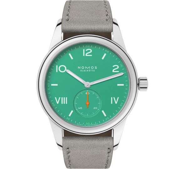 Montre Nomos Club Campus Electric Green Leather