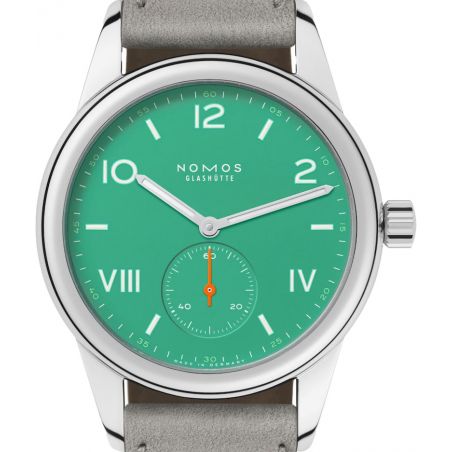 Montre Nomos Club Campus Electric Green Leather