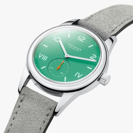 Montre Nomos Club Campus Electric Green Leather