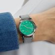 Montre Nomos Club Campus Electric Green Leather