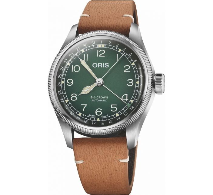 Big Crown x Cervo Volante Green/Light Brown Leather - Oris 