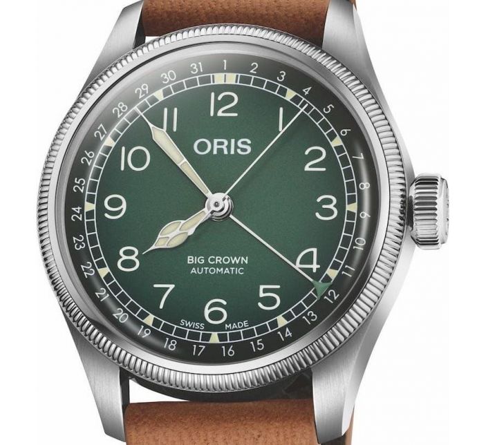 Big Crown x Cervo Volante Green/Light Brown Leather - Oris 