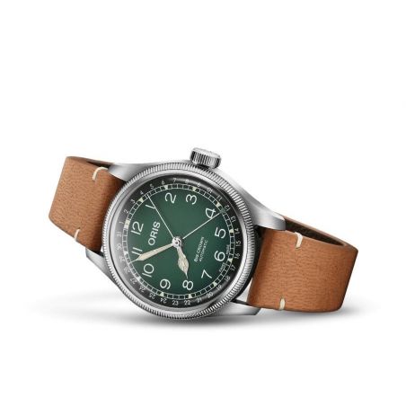 Big Crown x Cervo Volante Green/Light Brown Leather - Oris 