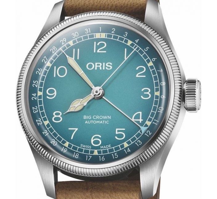 Big Crown x Cervo Volante Blue/Light Brown Leather - Oris 