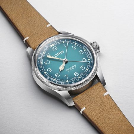 Big Crown x Cervo Volante Blue/Light Brown Leather - Oris 