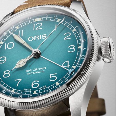 Big Crown x Cervo Volante Blue/Light Brown Leather - Oris 