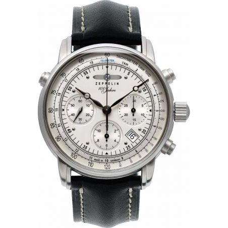 **100 Years Automatic Chronograph Silver/Black - Zeppelin