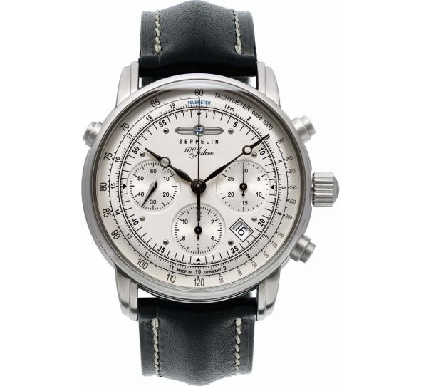 **100 Years Automatic Chronograph Silver/Black - Zeppelin