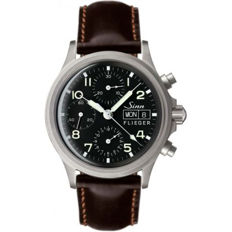 Traditional Chronograph 356 FLIEGER Pilot Leather Strap - Sinn 