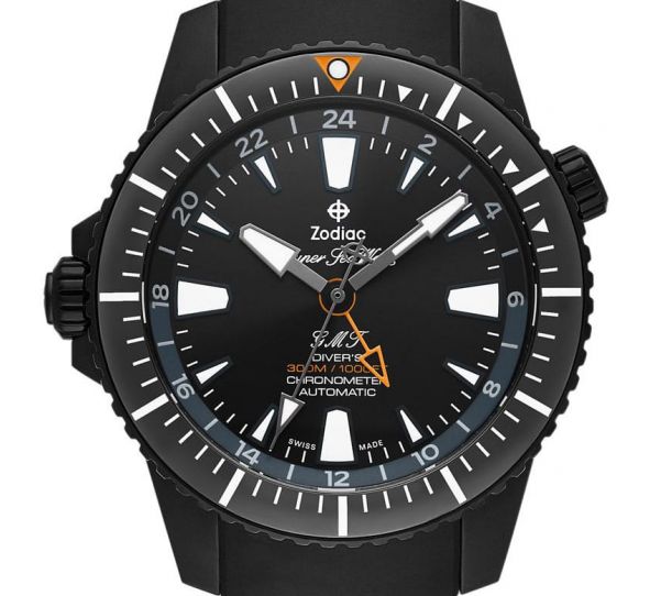 Montre Zodiac Super Sea Wolf LHD Pro-Diver GMT ZO3557