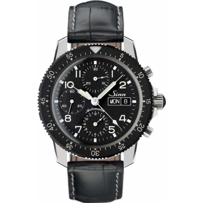 Traditional Pilot Chronograph 103 St Leather Strap - Sinn 