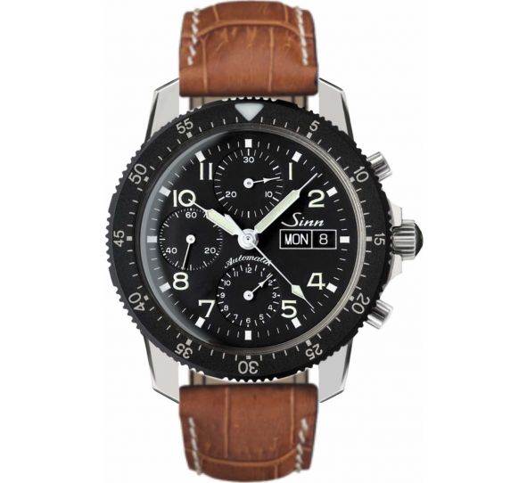 Traditional Pilot Chronograph 103 St Leather Strap - Sinn 