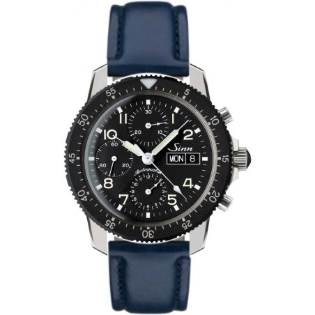 Traditional Pilot Chronograph 103 St Leather Strap - Sinn 