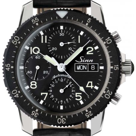 Traditional Pilot Chronograph 103 St Leather Strap - Sinn 