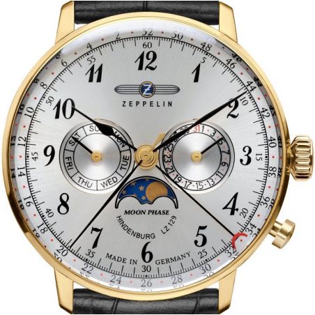 LZ 129 Hindenburg Moonphase Or/Noir - Zeppelin