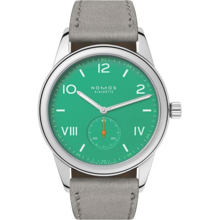 Montre Nomos Club Campus 38 Electric Green Leather