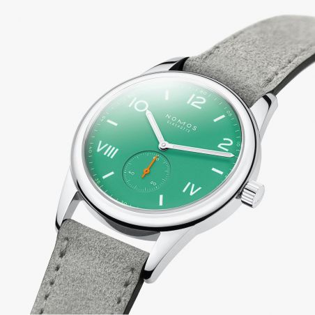 Montre Nomos Club Campus 38 Electric Green Leather