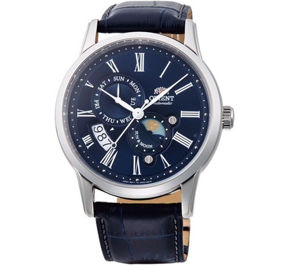 Montre Orient Sun and Moon Blue RA-AK0011D