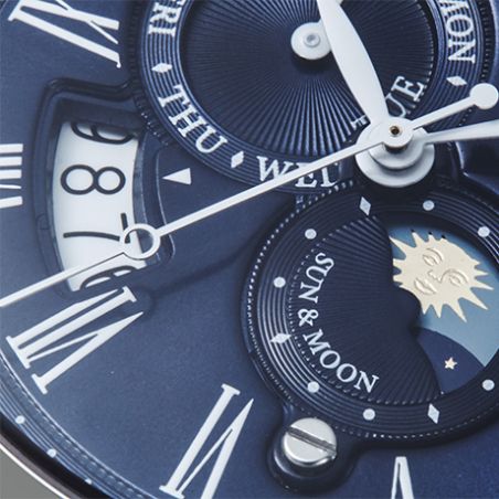 Montre Orient Sun and Moon Blue RA-AK0011D