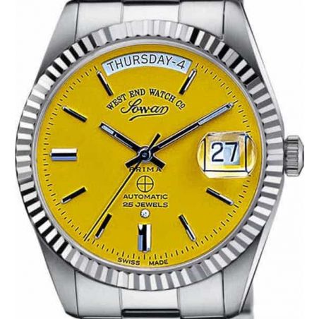 The Classics Automatic Silver/Yellow - West End Watch Co.