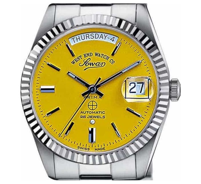 The Classics Automatic Silver/Yellow - West End Watch Co.