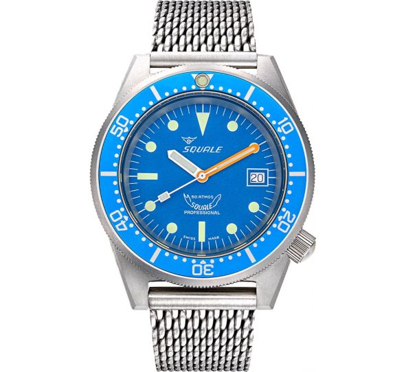 1521 Blue Blasted Mesh - Squale
