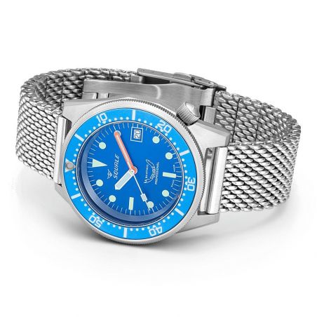 Montre Squale 1521 Blue Blasted Mesh
