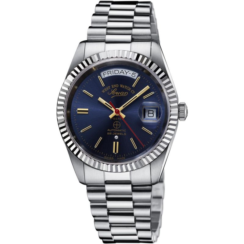 The Classics Automatic Silver/Blue - West End Watch Co.