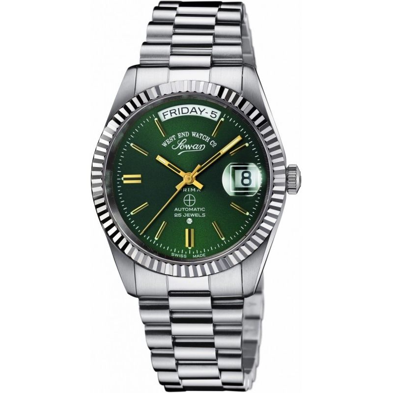 The Classics Automatic Silver/Green - West End Watch Co.