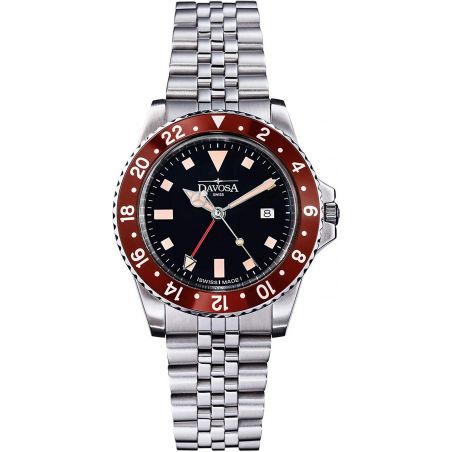 Montre Davosa Vintage Diver GMT Steel 163.500.60