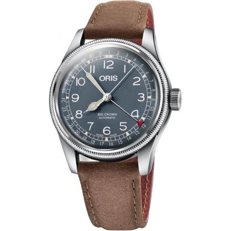 Big Crown Pointer Date 40mm Blue/Light Brown Leather - Oris 