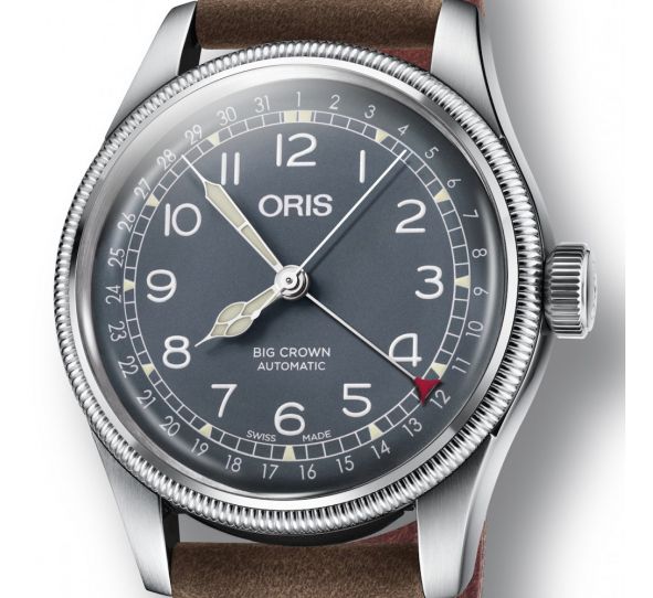 Big Crown Pointer Date 40mm Blue/Light Brown Leather - Oris 