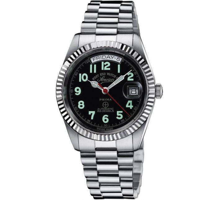 Montre West End Watch Co. The Classics Automatic Silver/Black Chiffres