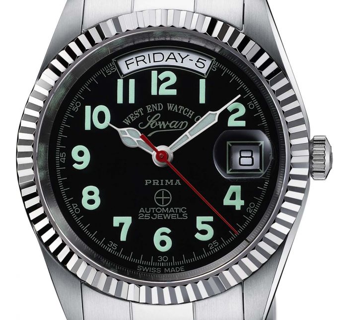 Montre West End Watch Co. The Classics Automatic Silver/Black Chiffres