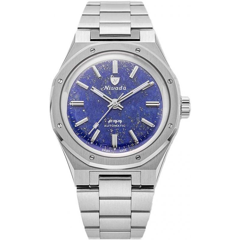 Montre Nivada Grenchen F77 Lapis Lazuli 68009A77  