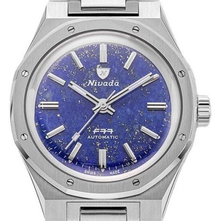 Montre Nivada Grenchen F77 Lapis Lazuli 68009A77  