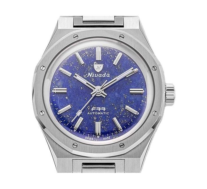 Montre Nivada Grenchen F77 Lapis Lazuli 68009A77  